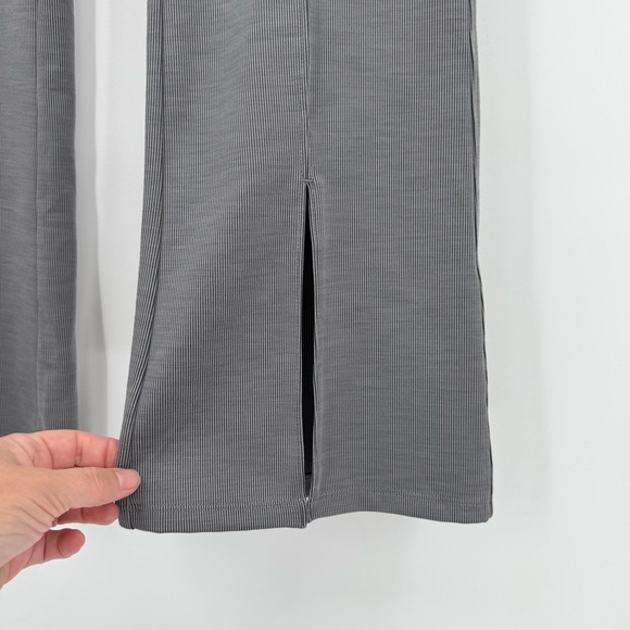 Vuori Lux Rib Split Bootcut Legging Pant in Heather Grey Size L - Picture 4 of 12